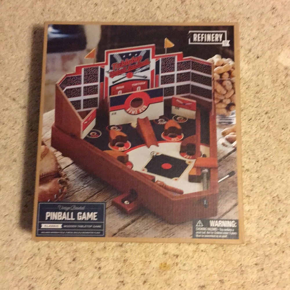 Vintage baseball table top pinball game